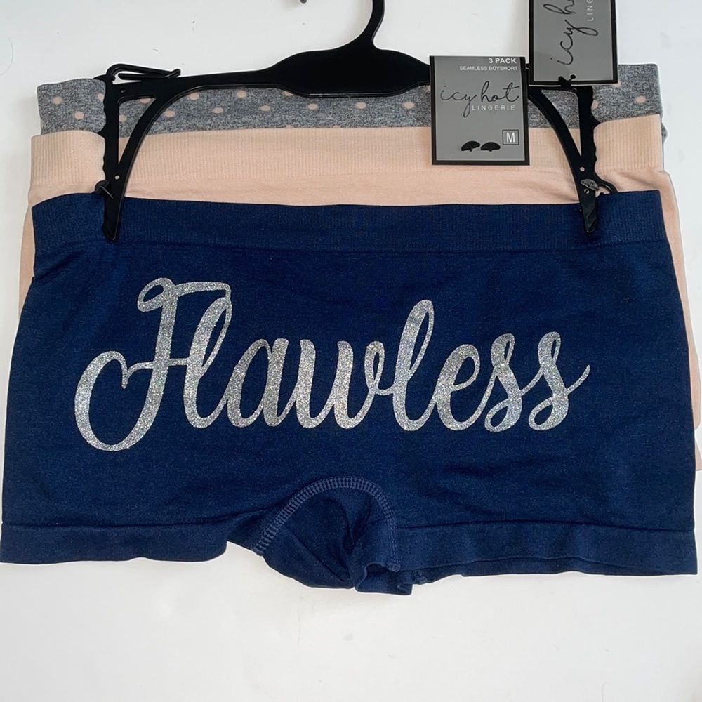 Womens 3 Pack seamless boy short Intimates Panties